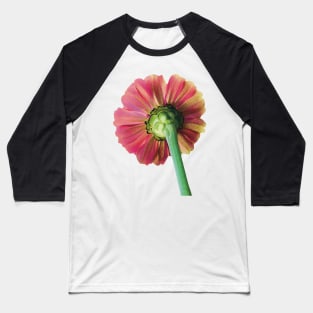 Pretty Strawberry Lemonade Flower, Bold Pink and Yellow Flower Photograph Baseball T-Shirt